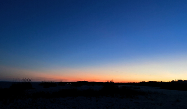 Pawleys Island beach at dusk